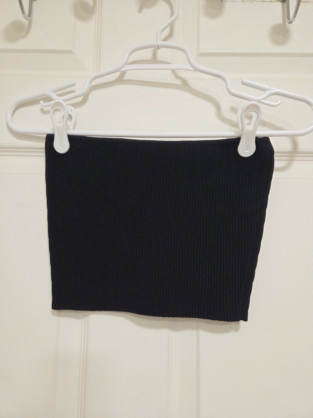 Aritzia Babaton Black Ribbed Tube Top